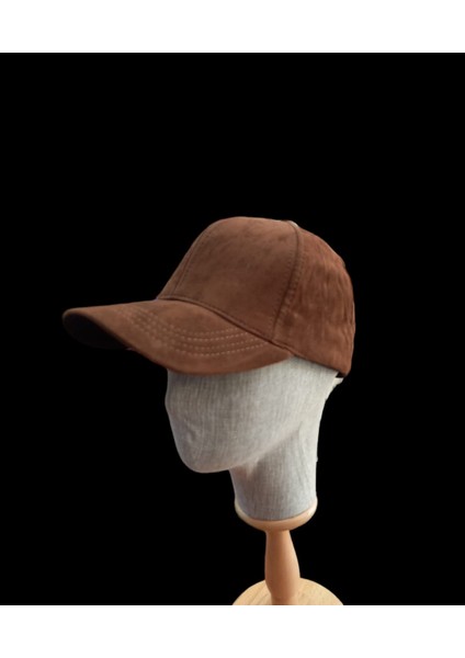 Süet Kahverengi Şapka Arkadan Ayarlanabilir