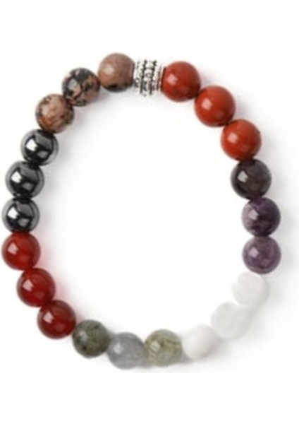 Balgami Mizaç Doğal Taş Bileklik (8mm Küre Kesim)