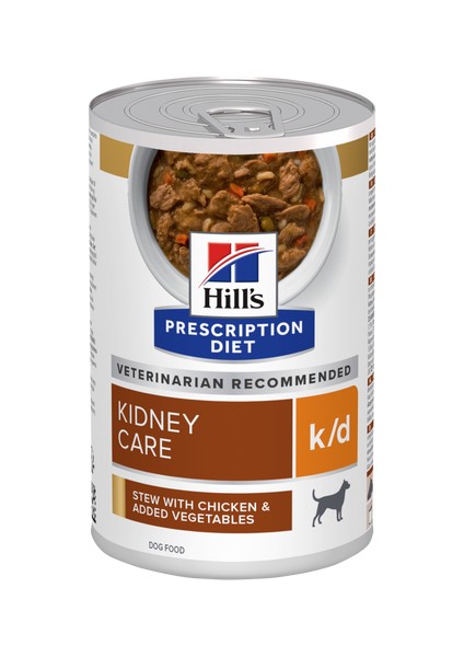 Prescription Diet Kidney Care K/d Köpek Konservesi Tavuklu & Sebzeli 354 gr x 6 Adet