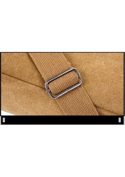 Çok Cepli Kanvas Erkek Omuz Çantası Moda Büyük Kapasiteli Alet Rahat Messenger Açık Yeşil (Yurt Dışından) fırsatları