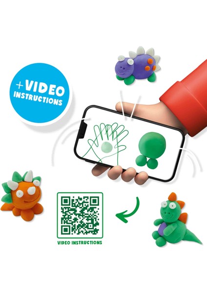 Fundo Oyun Hamuru - Dinozorlar (3X90GR-1X40GR) fırsatları