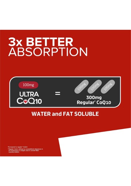 Ultra COQ10 100MG 90 Softgels Antioxidant Energy Coenzyme Q10 Vitamins Usa Menşei 3646 fiyatları