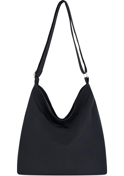 Kadın Crossbody Çanta Pocketbooks Yumuşak Pupurses ve Çanta Çok Cepli Omuz Çantası Messenger Siyah (Yurt Dışından)