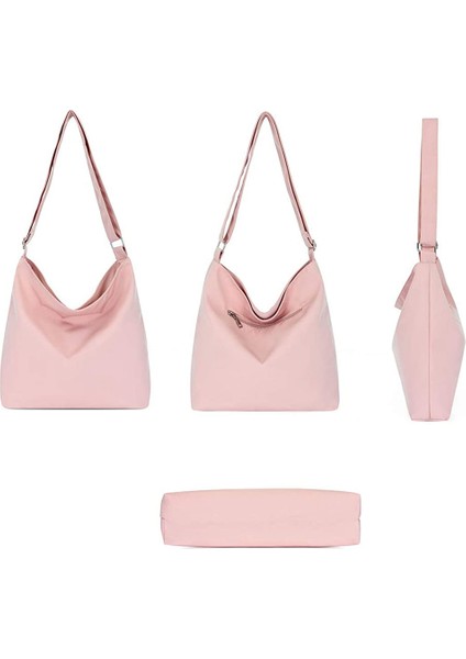 Kadın Crossbody Çanta Pocketbooks Yumuşak Pupurses ve Çanta Çok Cepli Omuz Çantası Messenger Siyah (Yurt Dışından) fırsatları