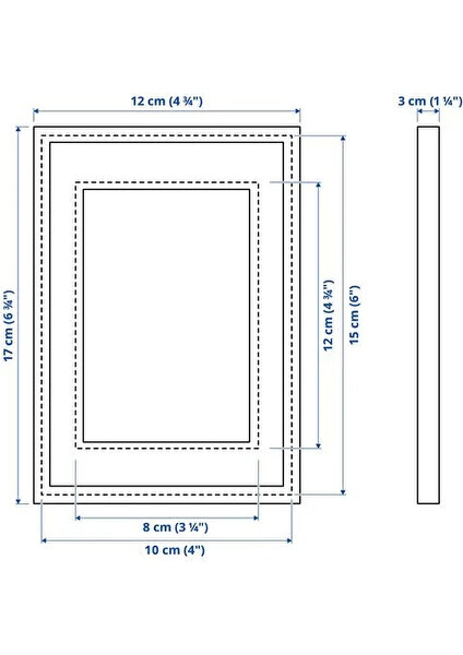 Ikea Rödalm Siyah Çerçeve, Siyah, 10x15 Cm