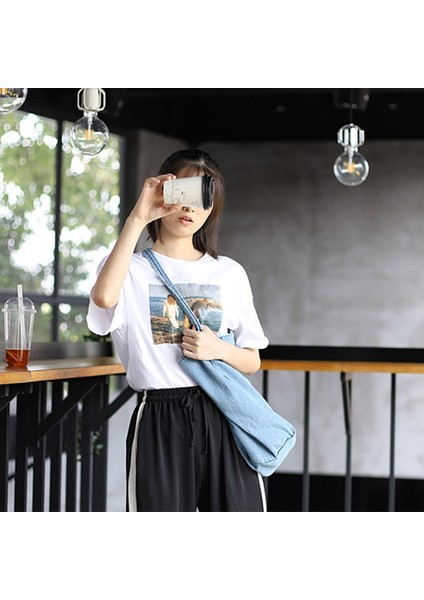 Büyük Kapasiteli Çanta Klasik Kadın Kumaş Günlük Plaj Yaz Büyük Boy Bozuk Para Cüzdanı Lacivert (Yurt Dışından) fırsatları