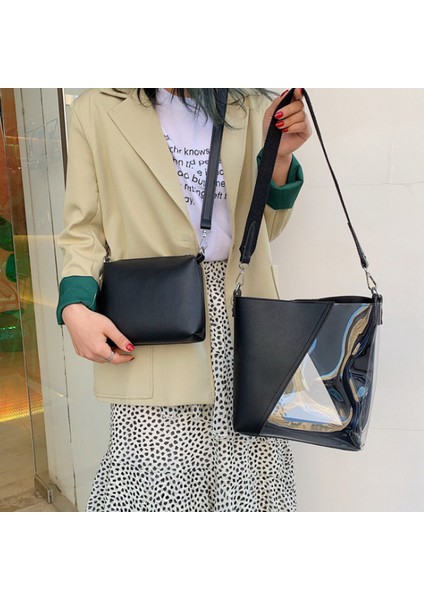 Şeffaf Küçük Çanta Kadın Yeni Çocuk Omuz Basit Kare Çanta Haki (Yurt Dışından) fiyatları