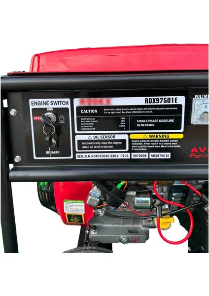 8.0 Kva/kw 17 Hp Ipli ve Marşlı Benzinli Jeneratör Sınıfın En Iyisi