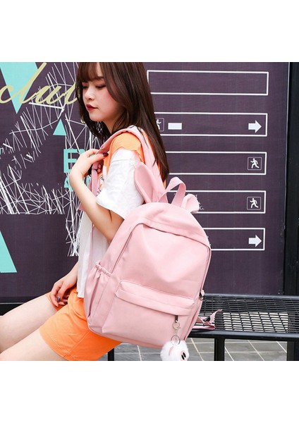 Sırt Çantası Moda Kadın Omuz Çantası Düz Renk Okul Genç Kız Çocuk Seyahat (Yurt Dışından) fiyatları