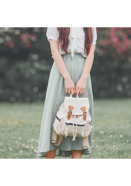 Moda Kanvas Çanta Trend Bayanlar Omuz Çanta Kore Rahat Öğrenci Sırt Çantası (Yurt Dışından)