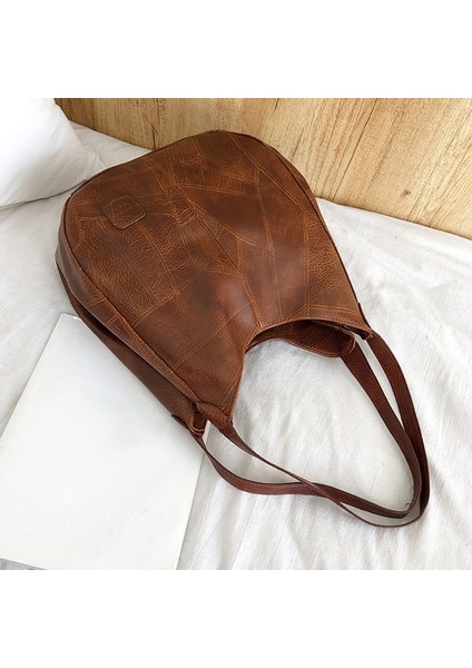 Retro Kadın Çanta Omuz Çantaları Gündelik Bez Basit ve Çok Yönlü Messenger Çanta Kahverengi (Yurt Dışından) modelleri