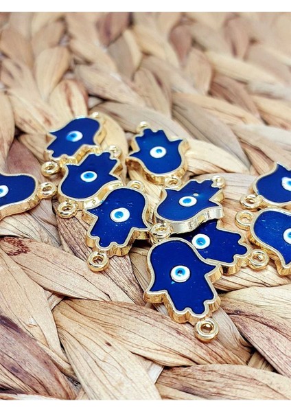 Altın Kaplama Lacivert Fatma Ana Eli Aparat/2 Adet (51770)