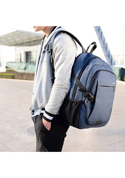 Kadın ve Erkek Okul Üniversite Öğrencileri Için USB Şarj Bağlantı Noktalı Dizüstü Bilgisayar Sırt Çantası 15,6 Inç'e Uygundur 1 (Yurt Dışından) fiyatları