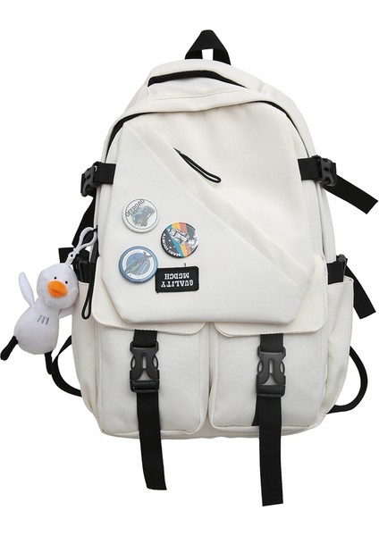 Üniversite Öğrencisi Büyük Kapasiteli Bilgisayar Okul Çantası Ortaokul Öğrencisi Modaya Uygun Sırt Çantası (Yurt Dışından)