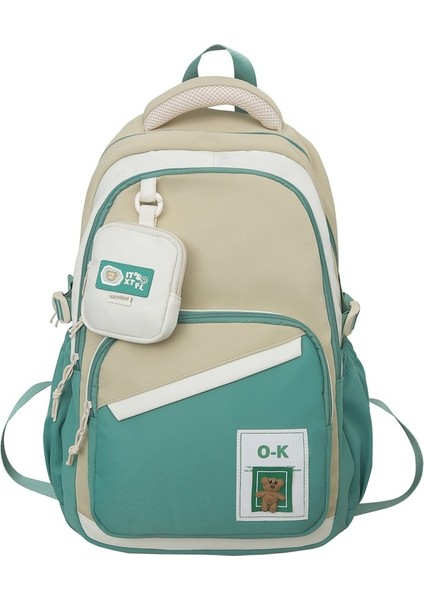 Çalışma Tarzı Okul Çantası Erkek Büyük Kapasiteli Ortaokul Öğrencisi Sırt Çantası Moda Serin Üniversite Öğrencisi Çift Sırt Çantası (Yurt Dışından)