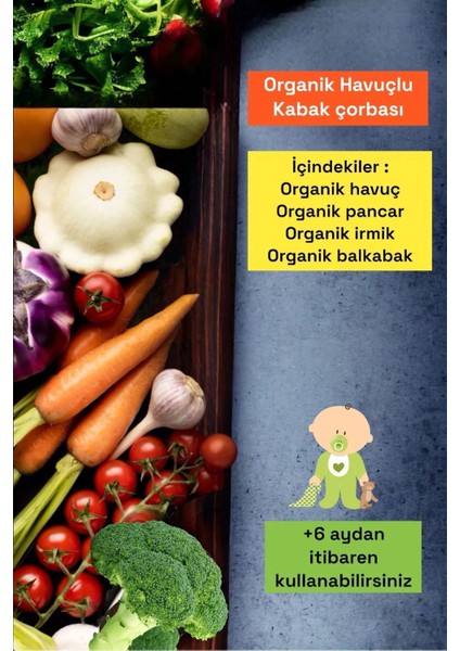 Prebiyotikli Havuçlu Kabak Çorbası 160 gr