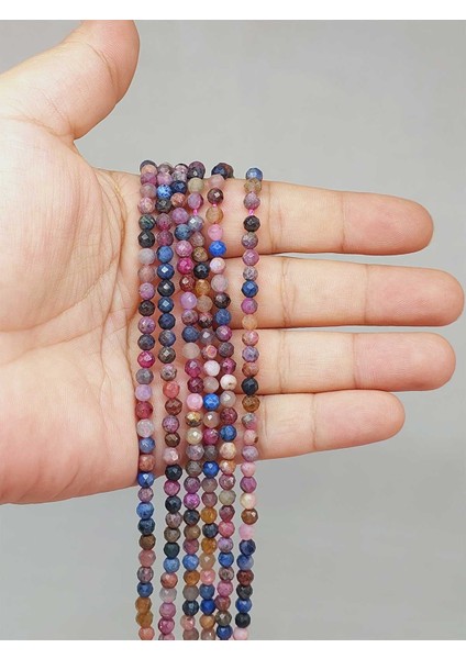 Yakut & Safir Taşı Dizi 4mm (51220)