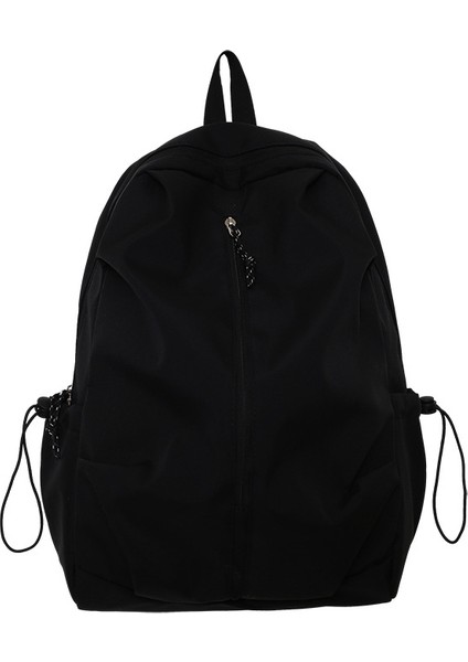 Okul Çantası Kadın Üniversite Öğrencisi Hafif Seyahat Çantası Erkek Büyük Kapasiteli Basit Rahat Sırt Çantası (Yurt Dışından)