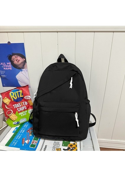 Rahat Basit Okul Çantası Ilkokul Ortaokul Lise Öğrenci Sırt Çantası Büyük Kapasiteli Sırt Çantası Çift Sırt Çantası (Yurt Dışından)
