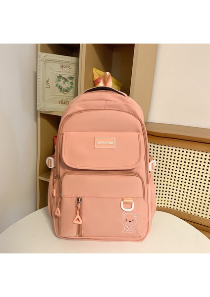 Kanvas Okul Çantası Kadın Sırt Çantası Sırt Çantası Ilkokul Ortaokul Üniversite Öğrencileri Büyük Kapasiteli Basit Yüksek Değerli (Yurt Dışından)