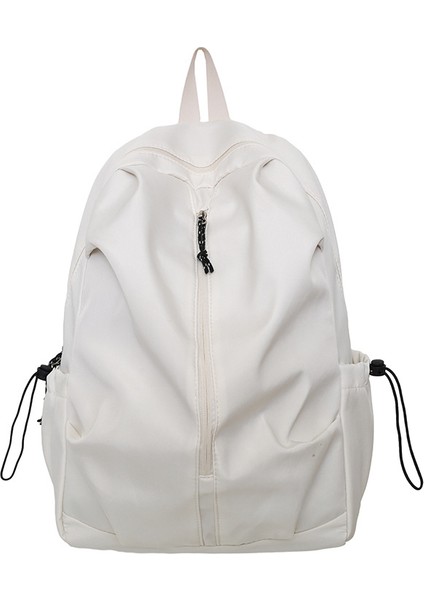 Okul Çantası Kadın Üniversite Öğrencisi Hafif Seyahat Çantası Erkek Büyük Kapasiteli Basit Rahat Sırt Çantası (Yurt Dışından)