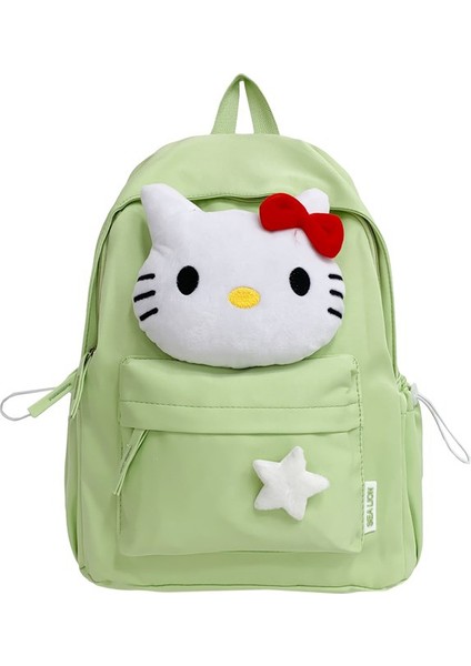 Sevimli Naylon Kt Kedi Sırt Çantası Kadın Büyük Kapasiteli Öğrenci Okul Çantası (Yurt Dışından)