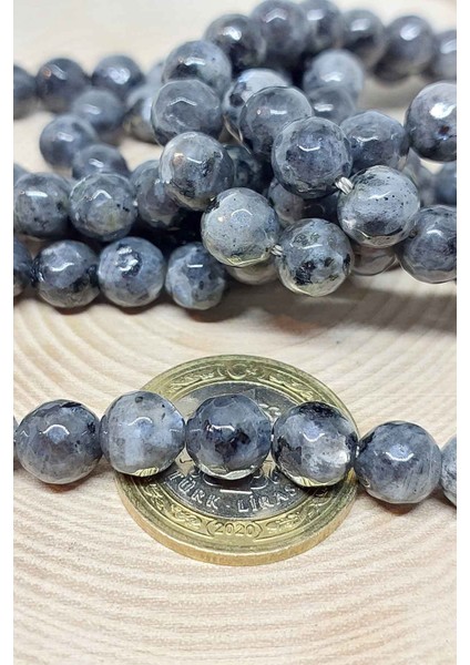 Çeyrek Dizi (9cm Uzunluğundadır!) Spekrolit Taşı Faset Kesim Çeyrek Dizi 8mm fırsatları