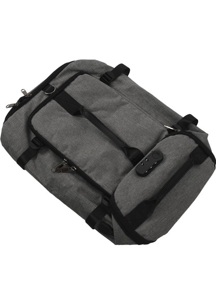 Anti Hırsızlık USB Büyük Kapasiteli Seyahat Sırt Çantası Spor Çantası Eğitim Spor Spor Salonu Kadın Erkek El Bagajı ile Ayakkabı Gri (Yurt Dışından) fırsatları