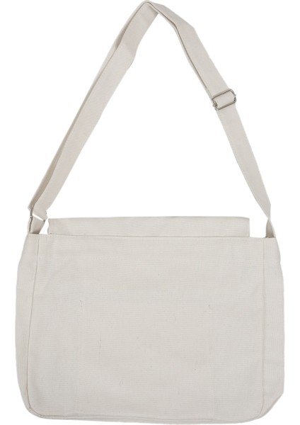 Moda Klasik Düz Renk Çile Postacı Çantası Okul Kadın Kanvas Çanta Kadın Rahat Basit Omuz Beyaz (Yurt Dışından) fiyatları