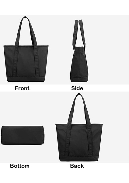 Kadın Fermuarlı Bez Çantalar Büyük Üst Kolu Satchel Çanta Günlük Seyahat Çalışma Alışveriş Için Su Geçirmez Naylon Çanta (Yurt Dışından) modelleri