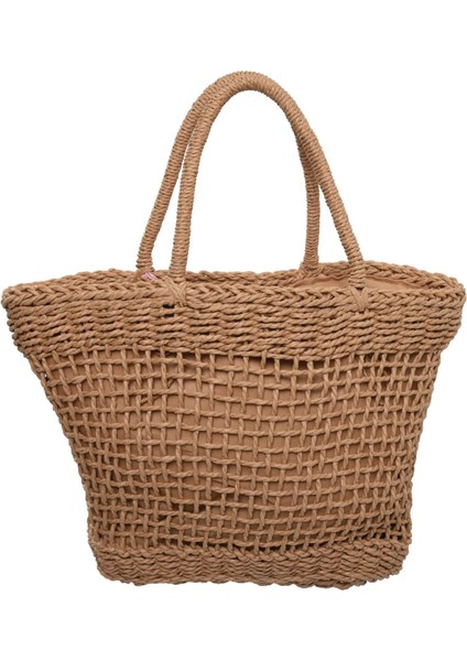 Rahat Basit ve Cömert Hiçbir Dekoratif Düz Renk Net Içi Boş Dokulu Dokuma Çanta Popüler Hasır Çanta 37X25CM (Astarlı) (Yurt Dışından) fiyatları