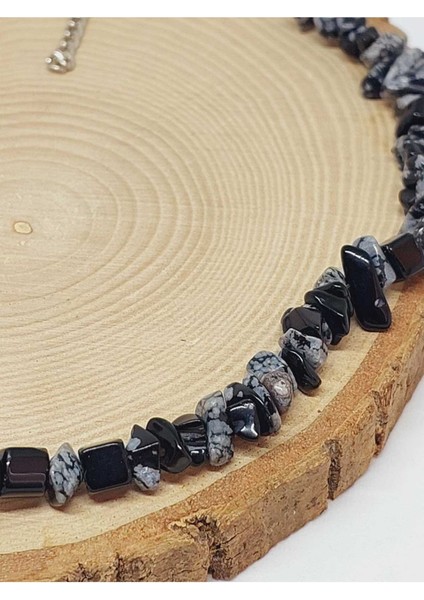 Obsidyen Taşı Küçük Taşlar Kolye (52260) fiyatları