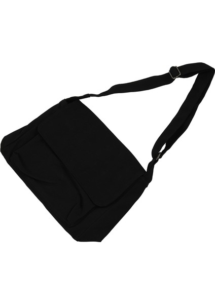 Kanvas Omuz Çantaları Kadın Kız Tote Çanta Casual Kadın Haberci Çanta Siyah (Yurt Dışından)