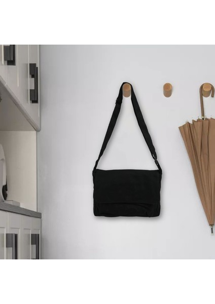 Kanvas Omuz Çantaları Kadın Kız Tote Çanta Casual Kadın Haberci Çanta Siyah (Yurt Dışından) fiyatları
