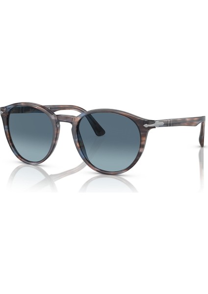 3152-S 1155/Q8 52-20 Unisex Güneş Gözlüğü – Gri Asetat Çerçeve & Degrade Mavi Cam