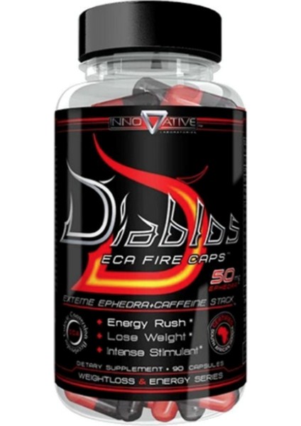 Diablos Eca Fire 530MG 90 Capsul Usa Menşei 3641