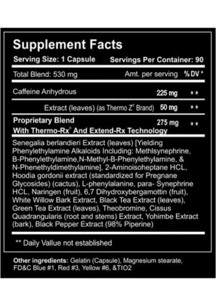 Diablos Eca Fire 530MG 90 Capsul Usa Menşei 3641 fiyatları