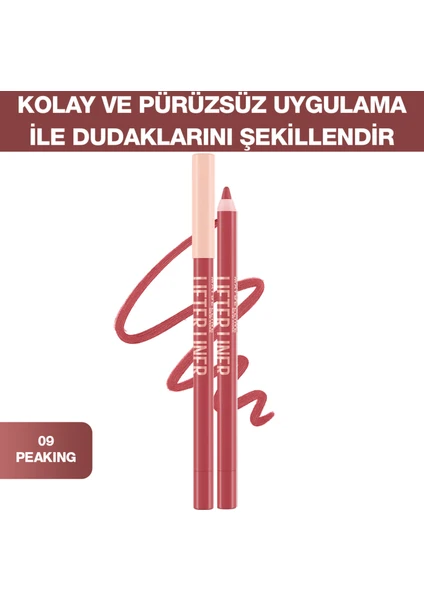 Maybelline New York Lifter Liner Pembe Tonlu Dudak Kalemi- 09 Peaking