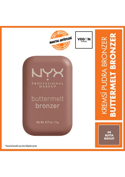 NYX Professional Makeup Buttermelt Bronzer - 04 Butta Buscuit