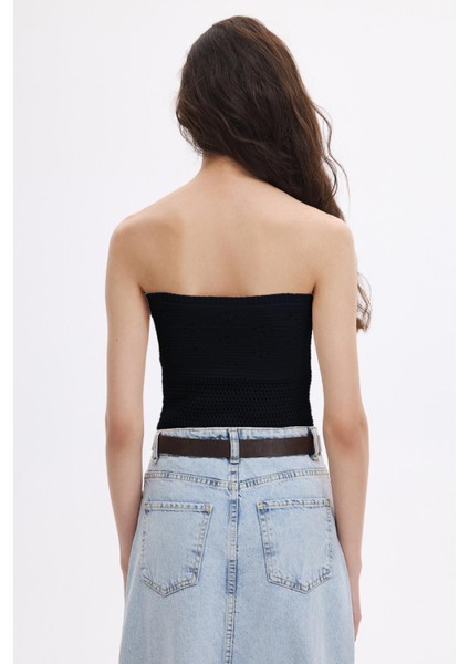 Lacivert Triko Büstiyer Top fırsatları