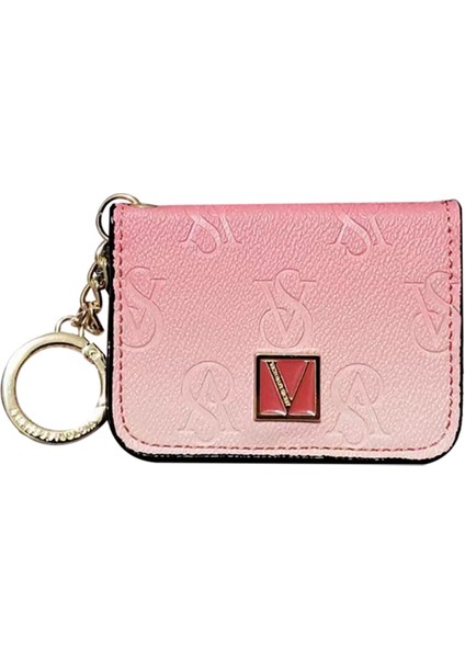 Vs Kart Çantası Anti-Demanyetizasyon Banka Tutucu Çoklu Kart Kimlik Kılıfı Mini Tutucu, Pembe (Yurt Dışından)
