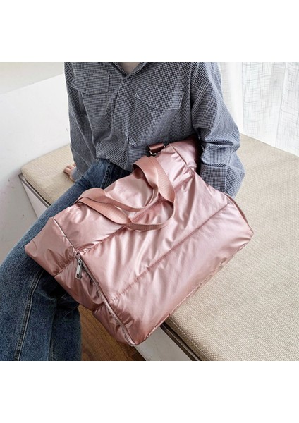 Kış Yeni Büyük Kapasiteli Omuz Çantası Kadınlar Için Su Geçirmez Naylon Çanta Omuz, Siyah (Yurt Dışından) fiyatları