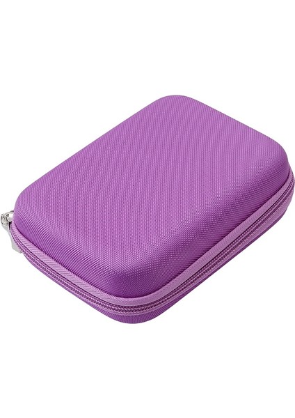 10 Yuvalı Şişe Kutusu 10ML Silindirleri Korur Uçucu Yağlar Çanta Seyahat Taşıma Depolama Organizatör Mor (Yurt Dışından)