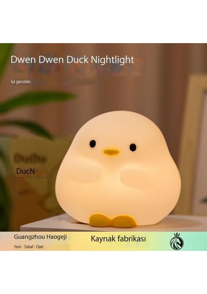 Dundun Ördek Gece Lambası Yatak Odası Uyku Bebek Besleme Göz Koruması Başucu Lambası Pat Lambası (Yurt Dışından)