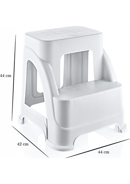 Kaymaz Basamaklı Plastik Tabure - Ev & Ofis & Kamp Taburesi