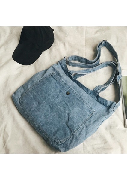 Yıkanmış Messenger Çanta Kız Öğrenci Omuz El Yelken Lacivert (Yurt Dışından) fırsatları