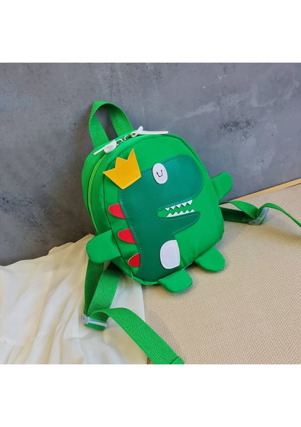 Sevimli Çocuklar Anaokulu Okul Çantası 3D Karikatür Dinozor Mini Sırt Çantası Yeni Erkek Bebek Kız Yeşil (Yurt Dışından)