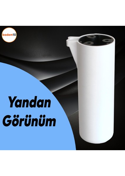Kapsül Ayak Mobilya Yükseltici Sehpa Kanepe Tv Ünitesi Koltuk Ayağı Baza Ayakları Mat Beyaz 18 cm