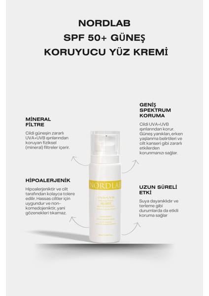 Spf 50+ Leke Karşıtı Koruyucu Yüz Güneş Kremi 50 ml