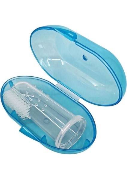 Babyjem Silikon Bebek Parmak Diş Kaşıyıcı Fırçası ( Mavi, Silikon) modelleri